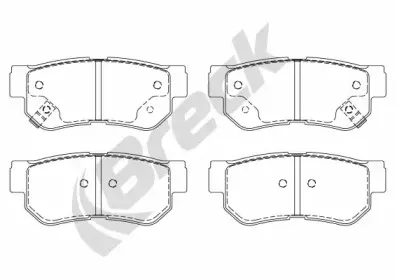 Комплект тормозных колодок, дисковый тормоз BRECK купить